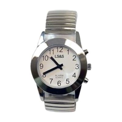 Silver Touch Face Talking Watch