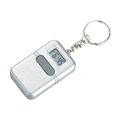 Silver Talking Clock Keychain