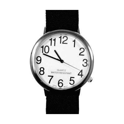 Unisex Low Vision 2" Watch with Fabric Stretch Band