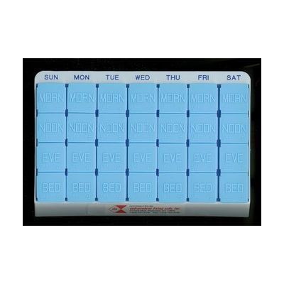 Brailled Jumbo Portable Pill Box with Tactile Markings