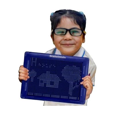 image: Braille Doodle held by girl