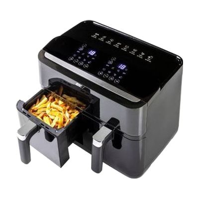 Image: double basket talking air fryer