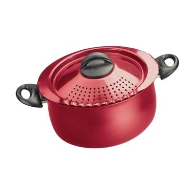 Pasta Pot with locking lid - RED