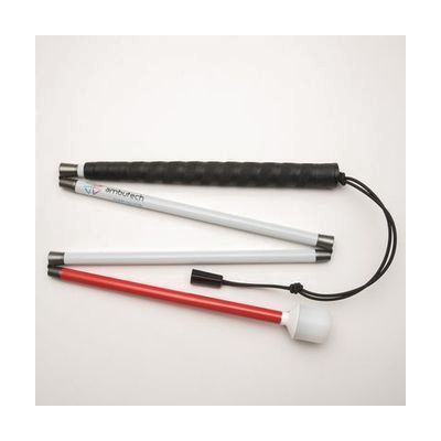 Ambutech Aluminum Folding Cane with Rolling Marshmallow Tip