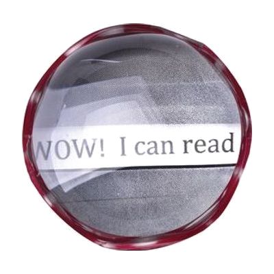 1.7X COIL Visual Tracking Magnifier, 2" Round, Red