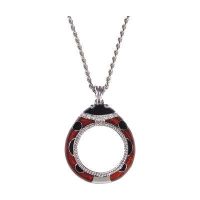 4X Ladybug Pendant Magnifier