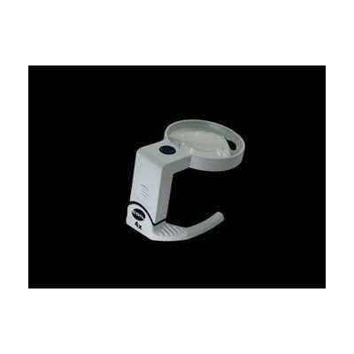 Image: Coil tilt stand LED magnifier, 4X, angled