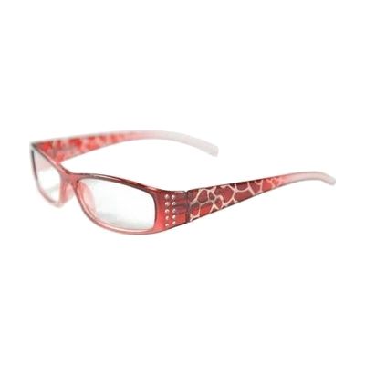 Burgundy Designer Readers with Rhinestones