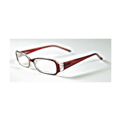 Ladies Burgundy Plastic Readers in Vogue