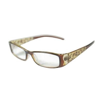 Womens Brown Laser Cut Designer Readers