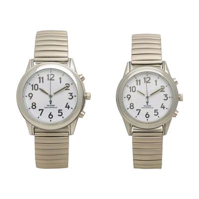 Talking Atomic Watch, Silver Case and Band
