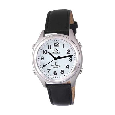 Atomic Talking Time and Date Alarm Watch