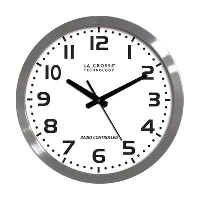 Image: 16 inch radio controlled atomic analog wall clock