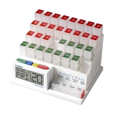 MedCenter System Talking One Month Medication Organizer and Reminder