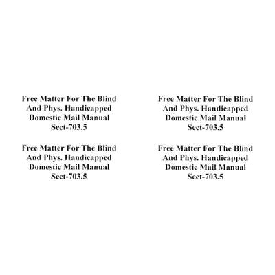 Free Matter For The Blind Peel-Off Stick-On Label, 90 pcs