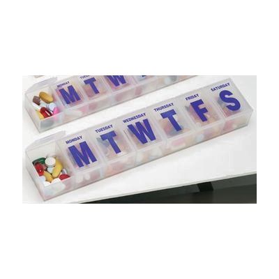 Jumbo Plastic Pill Box With Braille