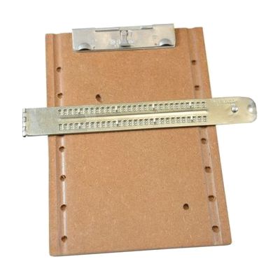 2 Line Braille Writing Slate 28 Cells with Fixed Clamp