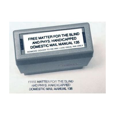 Free Matter for the Blind Self Inking Stamp