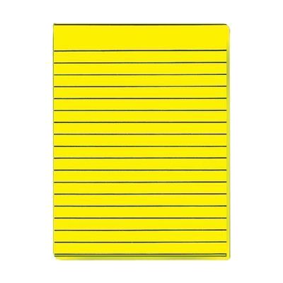 Yellow Bold Line Writing Paper, 1/2" spacing, Double-Sided