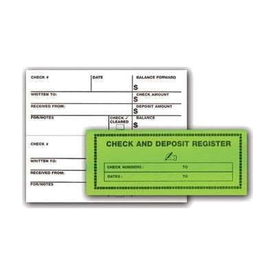 Large Print Check and Deposit Register