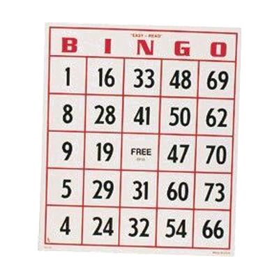 Image: large bingo card