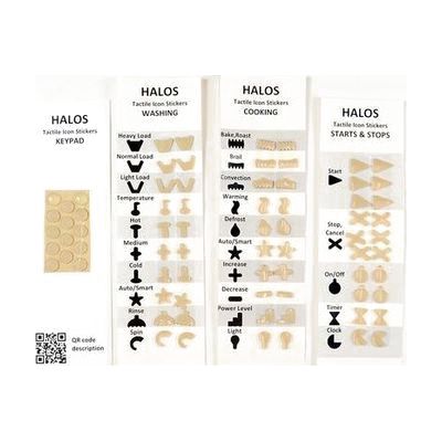 HALOS clear sticker, home package