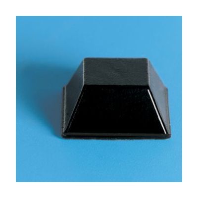 20 Large Black Square Bump-Ons