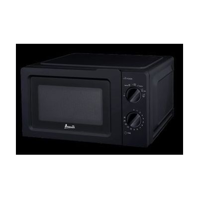 Microwave Oven With Manual Dials 0.7 Cubic Ft 700 Watts - Black