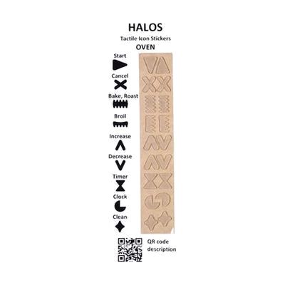 Image: HALOS clear oven overlay stickers