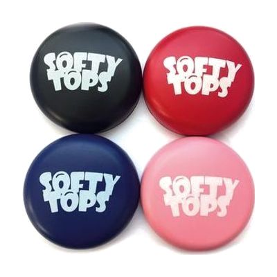 Range of Softy Tops in black, red, blue and pink