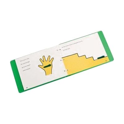 The Caterpillar three ring bound book open