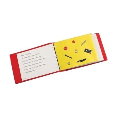 Thingamajig three ring bound book open