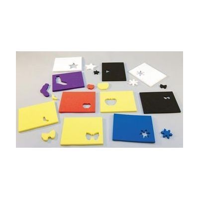 Multi-colored foam puzzle set