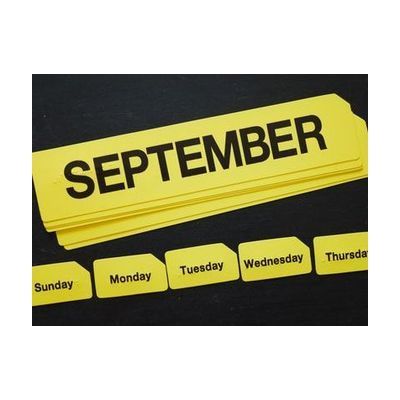 Classroom Calendar Kit months in English