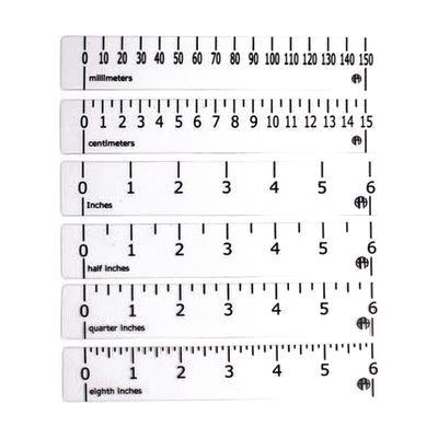 Transparent CCTV Ruler Kit: Clear (set of six)