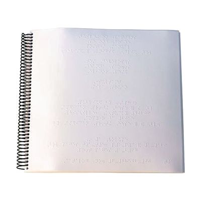 Building on Patterns post-test teacher manual open to braille page
