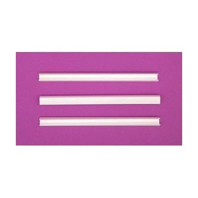 Three pieces of white U-Channel for Expandable Calendar Boxes