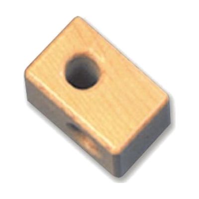 Wooden Constructo Set: 2.875 Inch Right Angle Joint, 2 Holes