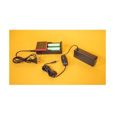 DC Supplement Adapter shown with battery recharger.