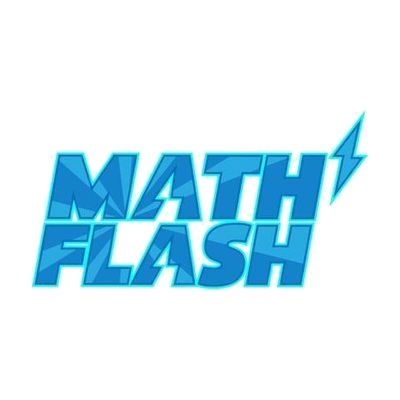 Math Flash logo with lightning bolt