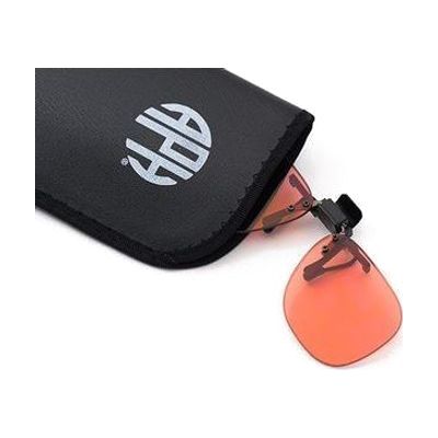 Topaz filters glasses junior clip on with case