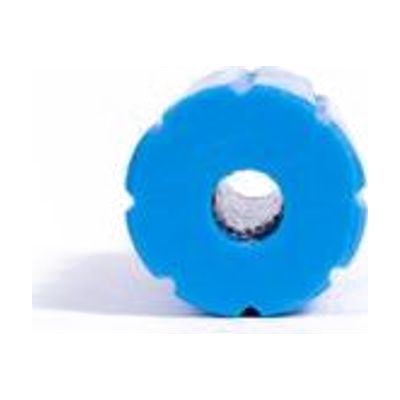 Giant Textured Beads grid blue cylinder with hole