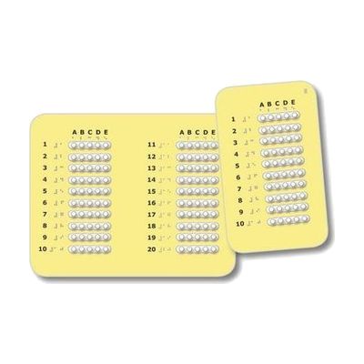 Pop-A-Dot Accessible Multiple Choice Answer Sheets