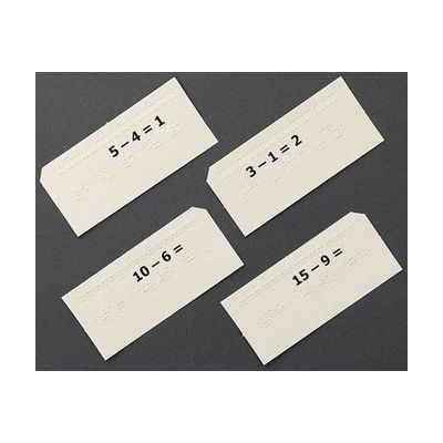 Math Drill Cards: Subtraction Facts (UEB)