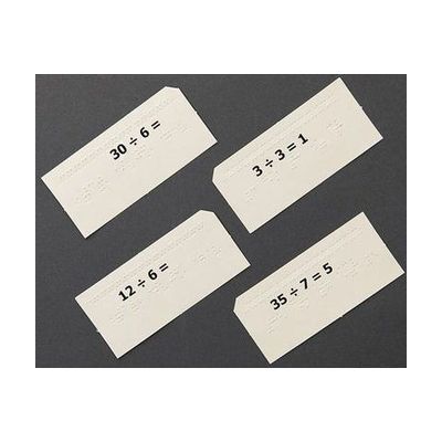 Math Drill Cards: Division Facts (UEB)