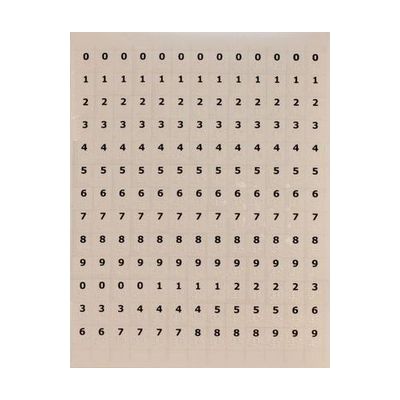 Feel n Peel Stickers II Number Sheet