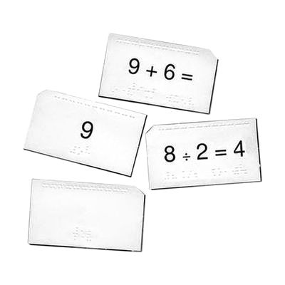 Math Drill Cards: Addition Cards (Nemeth)