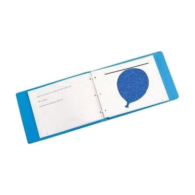 Blue Balloon three ring bound book open