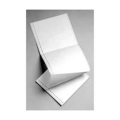 White Fanfold paper