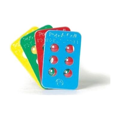 Pop-A-Cell Interactive Tactile Braille Cards